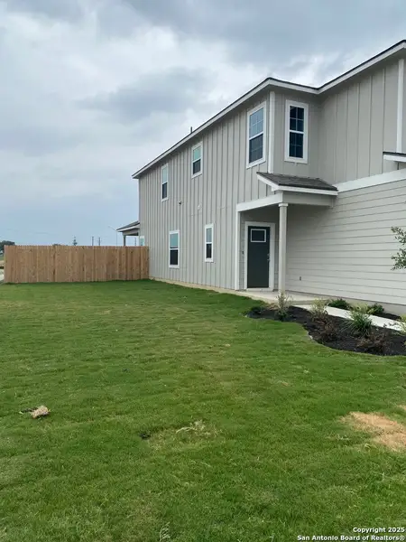 Exterior details and patio area of a home in Highland Ridge, New Braunfels (Image 3). Exterior details and patio area of a home in Highland Ridge, New Braunfels (Image 3).