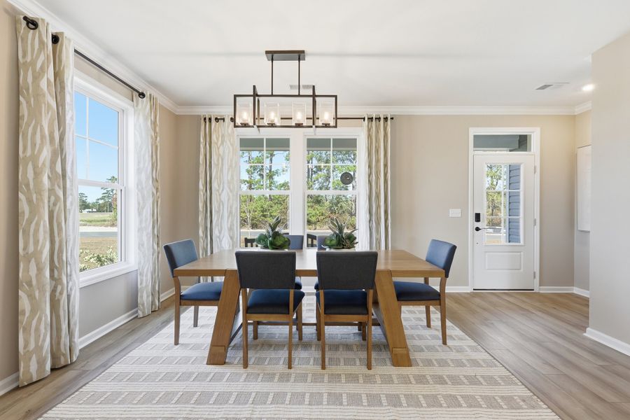 Representative furnished interior of a home built from the Rivercrest II by Great Southern Homes in Westwood Reserve, Conway (Image 9).