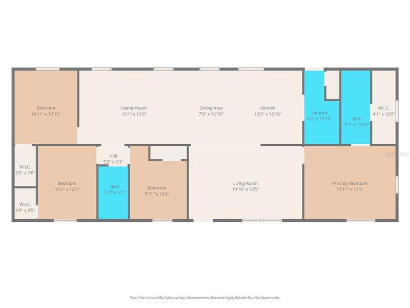 2D floor plan layout of this home in , Brooksville, FL (Image 3).