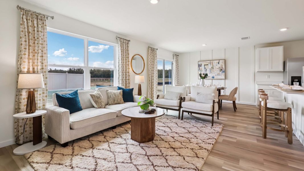 Representative furnished interior of a home built from the Freeport II by D.R. Horton in Somerset Bay, Spring Hill (Image 13). Representative furnished interior of a home built from the Freeport II by D.R. Horton in Somerset Bay, Spring Hill (Image 13).