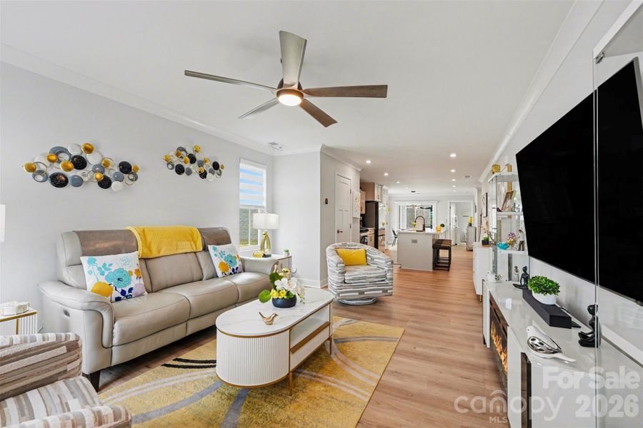 Furnished interior view inside a new home in Smith Village Townhomes, Troutman (Image 15).