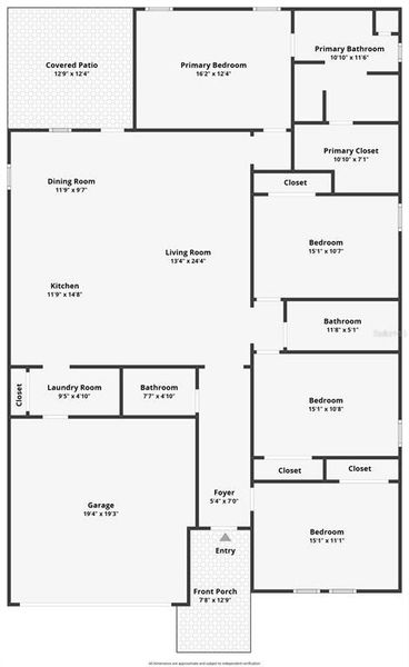 2D floor plan layout of this home in , Spring Hill, FL (Image 5).