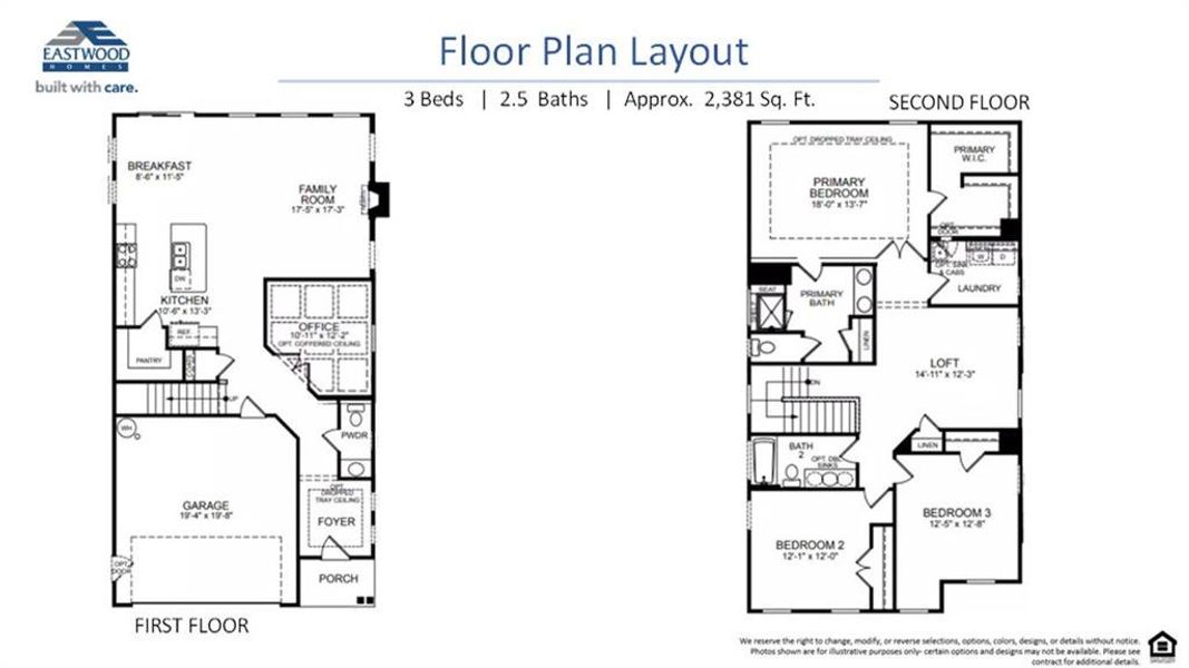 2D floor plan layout of this home in , Cartersville, GA (Image 3).