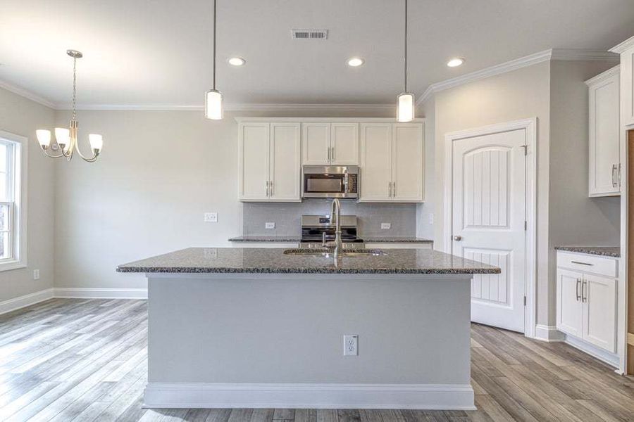 Representative furnished interior of a home built from the Pamlico by Caviness & Cates Communities in Bartlett Manor, Youngsville (Image 27).