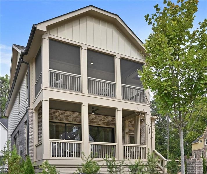 Front exterior of a new home in Pendergrast Farm, Atlanta, GA, highlighting curb appeal (Image 1).