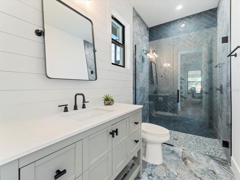 Bathroom #2 also doubles as the pool bathroom Bathroom #2 also doubles as the pool bathroom