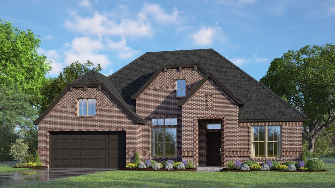 Elevation C | Concept 2464 at Villages of Walnut Grove in Midlothian, TX by Landsea Homes