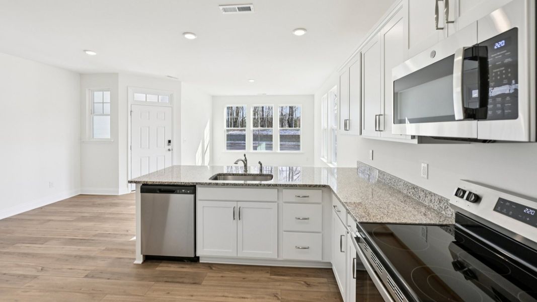Representative furnished interior of a home built from the Winchester by DRB Homes in Battle Bridge, Raleigh (Image 9). Representative furnished interior of a home built from the Winchester by DRB Homes in Battle Bridge, Raleigh (Image 9).