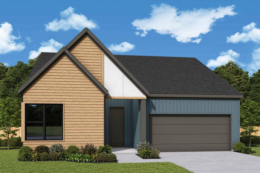 Representative exterior photo of a completed home built from the The Magnolia by David Weekley Homes in Bridgeland Central: Emerald Heights - Enclave Collection, Cypress, TX (Image 14).