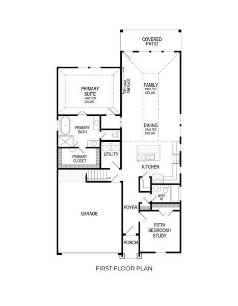 2D floor plan layout for the Reagan Select F by First Texas Homes in The Villages of Hurricane Creek, Anna, TX (Image 7).