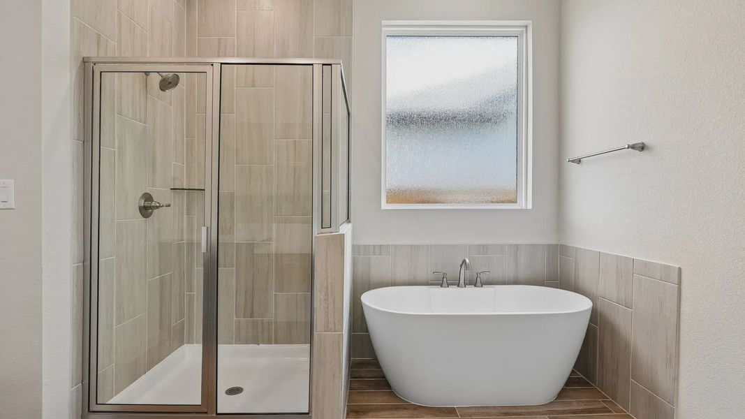 Furnished interior view inside a new home in Stream Waters, Seguin (Image 6).