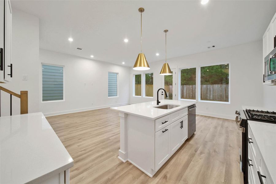 Furnished interior view inside a new home in , Houston (Image 8).