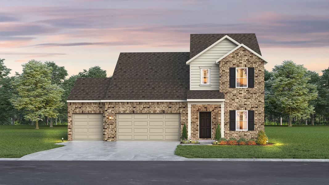 Traditional 1 with 3-Car Garage (R3)