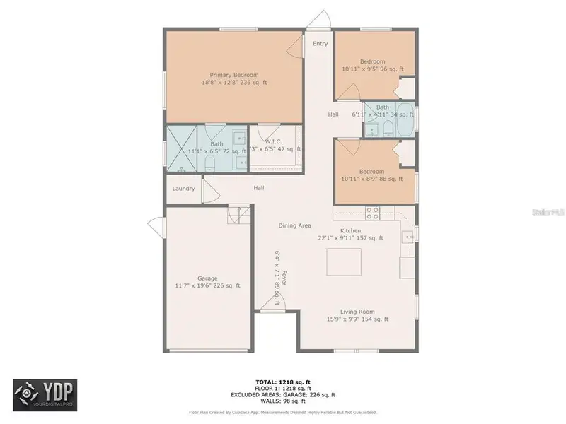 2D floor plan layout of this home in , Tampa, FL (Image 4). 2D floor plan layout of this home in , Tampa, FL (Image 4).