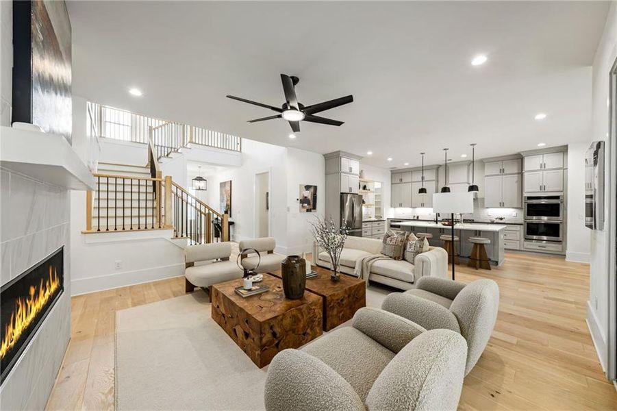 Furnished interior view inside a new home in , Atlanta (Image 19).