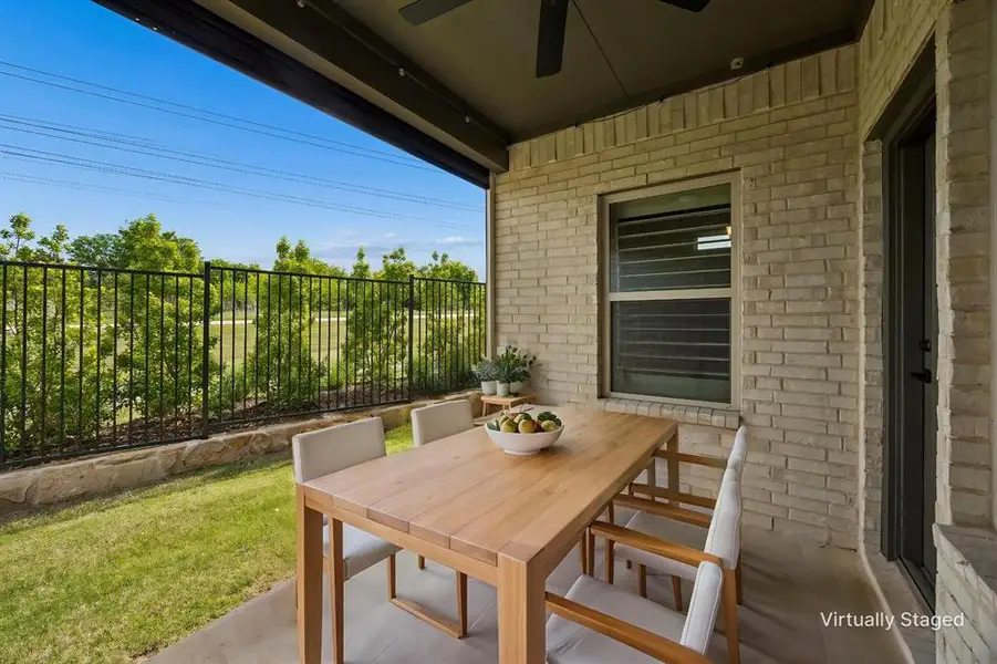 Back patio to relax the day away. Back patio to relax the day away.