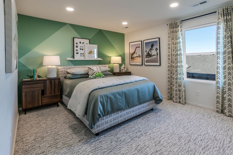 Representative furnished interior of a home built from the Twain by Hartford Homes in Trailside, Timnath (Image 56).
