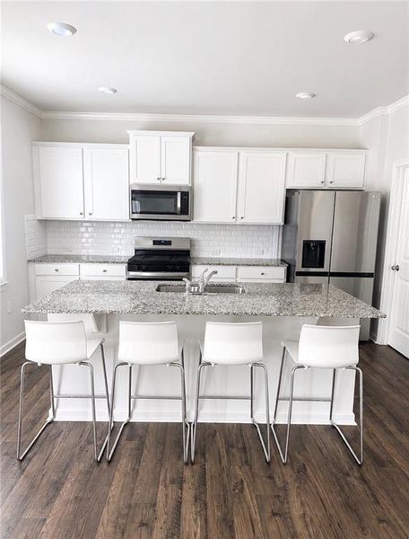 Furnished interior view inside a new home in , Braselton (Image 7).