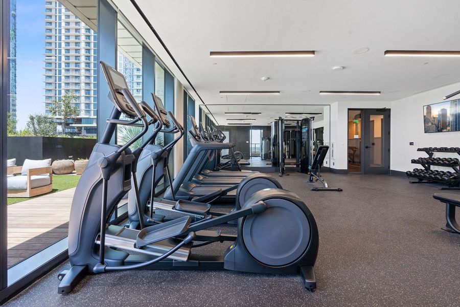 Take in the view while working on your cardio.