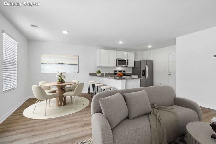 Representative furnished interior of a home built from the Pittman by Great Southern Homes in Hazelwood, Boiling Springs (Image 14).