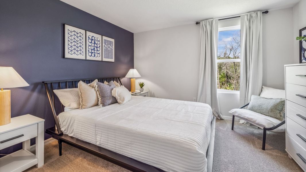 Furnished interior view inside a new home in Oakfield Trails, Parrish (Image 18). Furnished interior view inside a new home in Oakfield Trails, Parrish (Image 18).