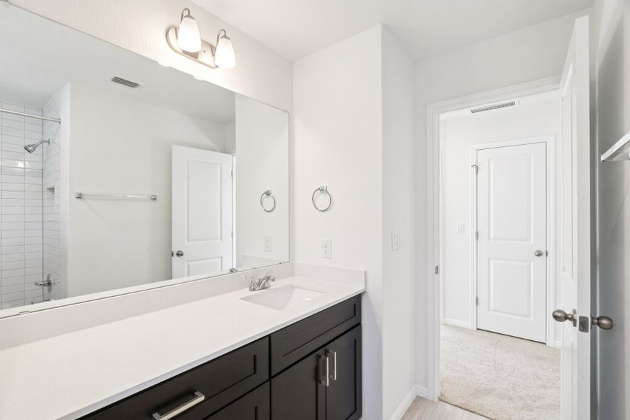 Furnished interior view inside a new home in Porter Country, Buda (Image 10).