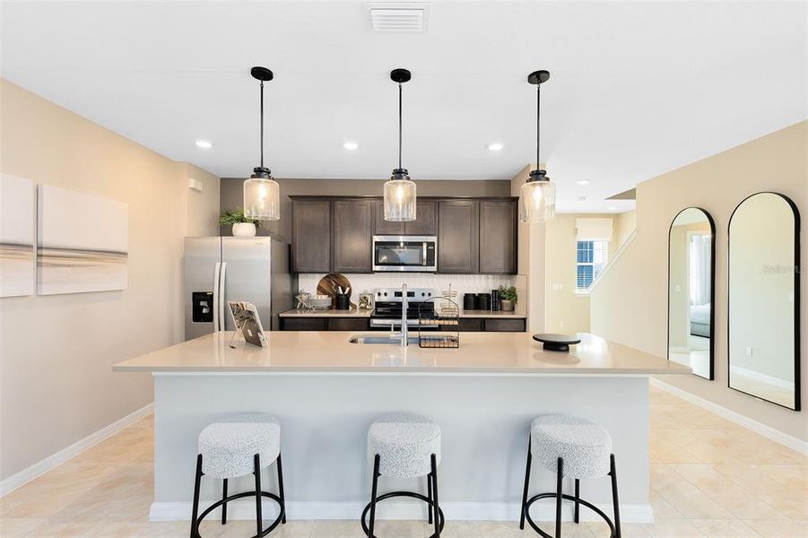 Furnished interior view inside a new home in EverBe, Orlando (Image 14).