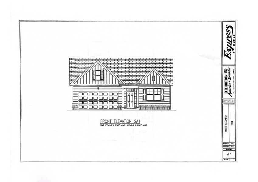 Exterior rendering of this home design in Poplar Preserve, Newnan, GA (Image 2).