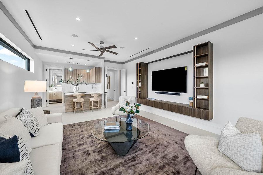 Club room with kitchenette