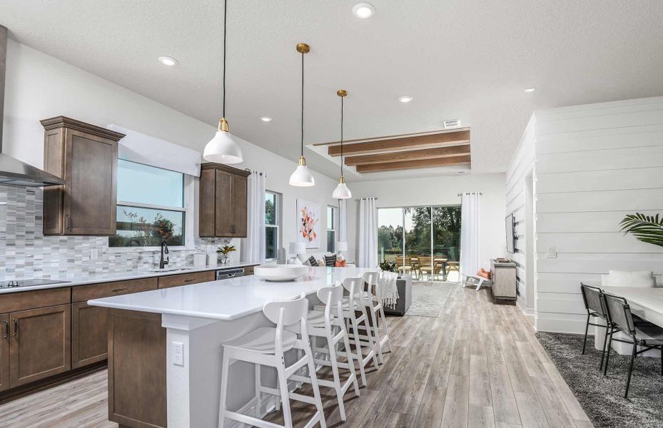 Spacious Open-Concept Kitchen with Island