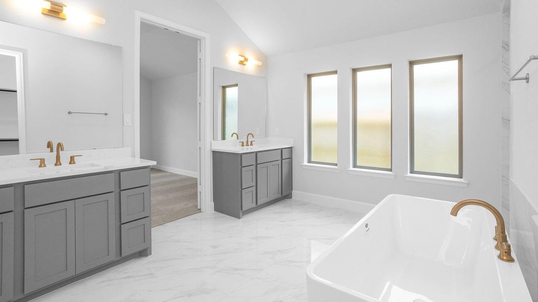 Furnished interior view inside a new home in Evergreen, Conroe (Image 8).