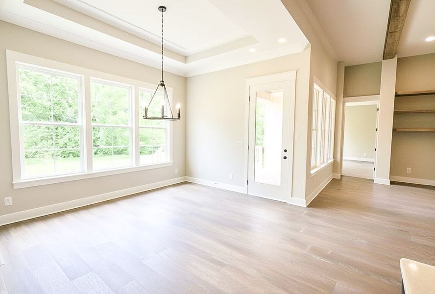 Spacious, unfurnished interior of a new home in Creekside, Cleveland (Image 33). Spacious, unfurnished interior of a new home in Creekside, Cleveland (Image 33).