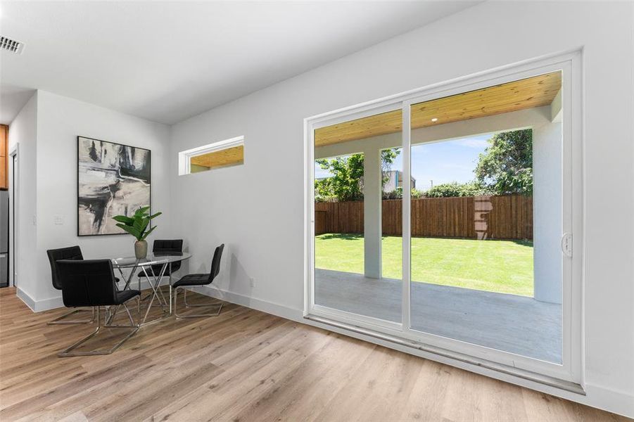 Furnished interior view inside a new home in , Dallas (Image 11). Furnished interior view inside a new home in , Dallas (Image 11).