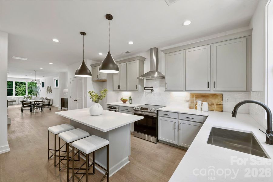 Furnished interior view inside a new home in , Charlotte (Image 4).
