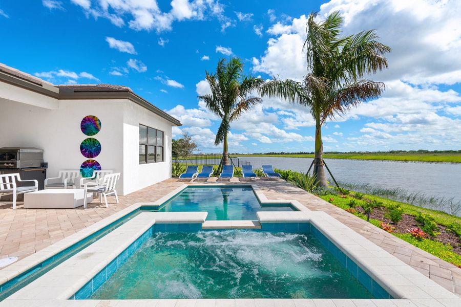 Representative exterior details of a home built from the Tivoli by GL Homes in Valencia Parc at Riverland, Port St. Lucie (Image 26).