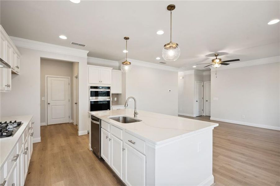 Furnished interior view inside a new home in , Flowery Branch (Image 5).