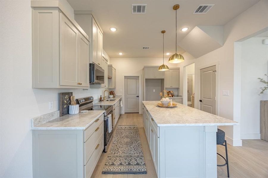 Furnished interior view inside a new home in , Fort Worth (Image 6). Furnished interior view inside a new home in , Fort Worth (Image 6).