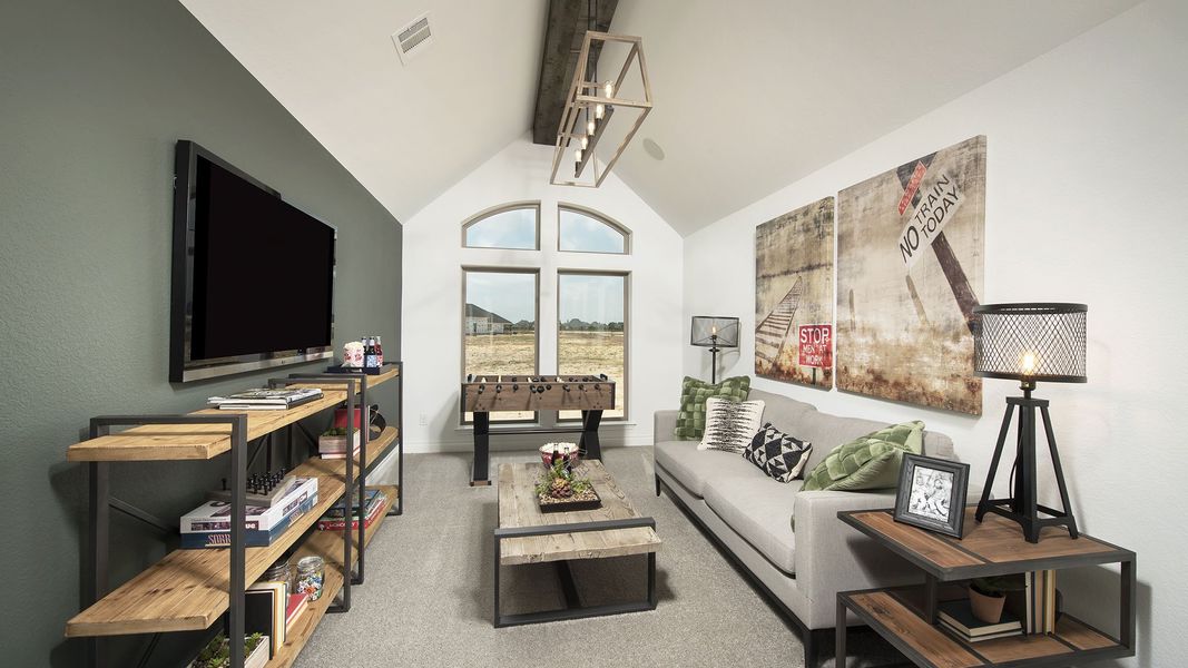Furnished interior view inside a new home in Meadows of Mill Creek, Seguin (Image 64).