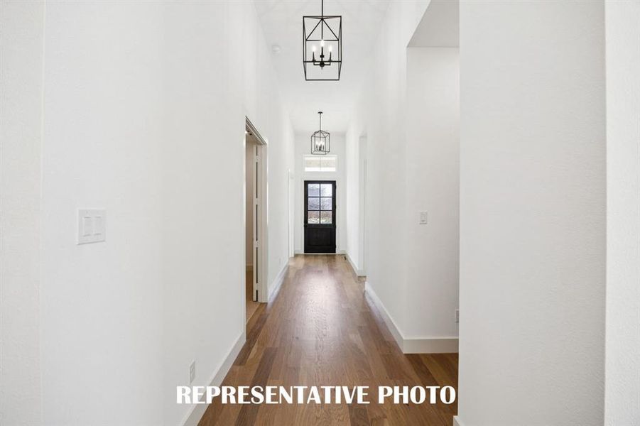 With site lines from the front to the rear of the home, you'll enjoy a beautiful and sophisticated floor plan in our fantastic Bennett home.  REPRESENTATIVE PHOTO