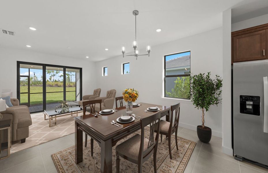 Furnished interior view inside a new home in Del Webb Catalina, Lakewood Ranch (Image 8).