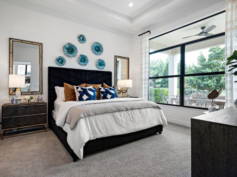 Furnished interior view inside a new home in Cresswind Palm Beach at Westlake, Westlake (Image 10).