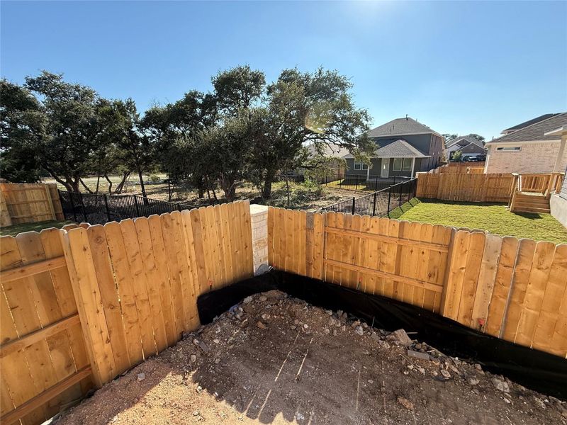 Exterior details and patio area of a home in The Cottages at La Cima, San Marcos (Image 8).