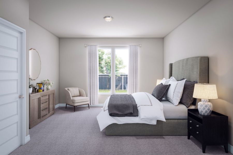 Furnished interior view inside a new home in Mason Woods, Cypress (Image 18).