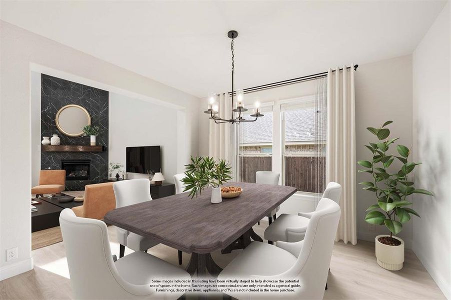 Furnished interior view inside a new home in Ridge Ranch, Mesquite (Image 17).