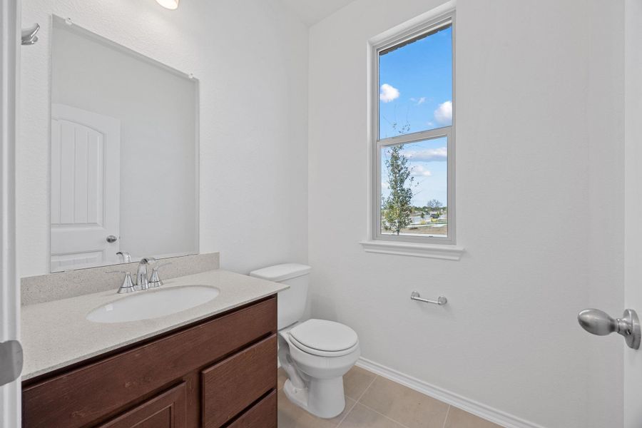 Furnished interior view inside a new home in Overlook Ranch, Georgetown (Image 8). Furnished interior view inside a new home in Overlook Ranch, Georgetown (Image 8).