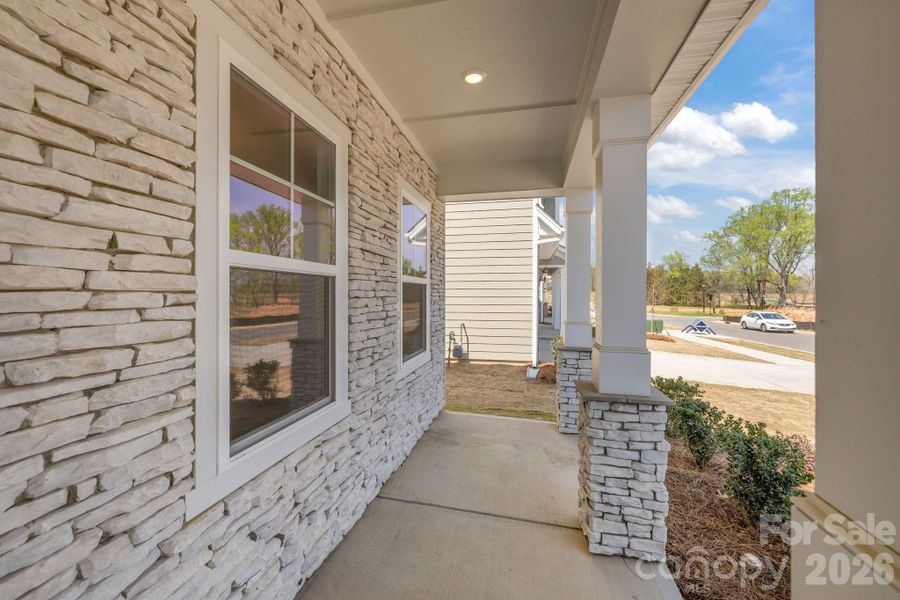Exterior details and patio area of a home in McFarland Estates, York (Image 3).
