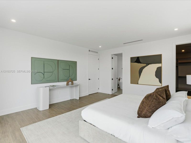 Furnished interior view inside a new home in , Miami (Image 16).