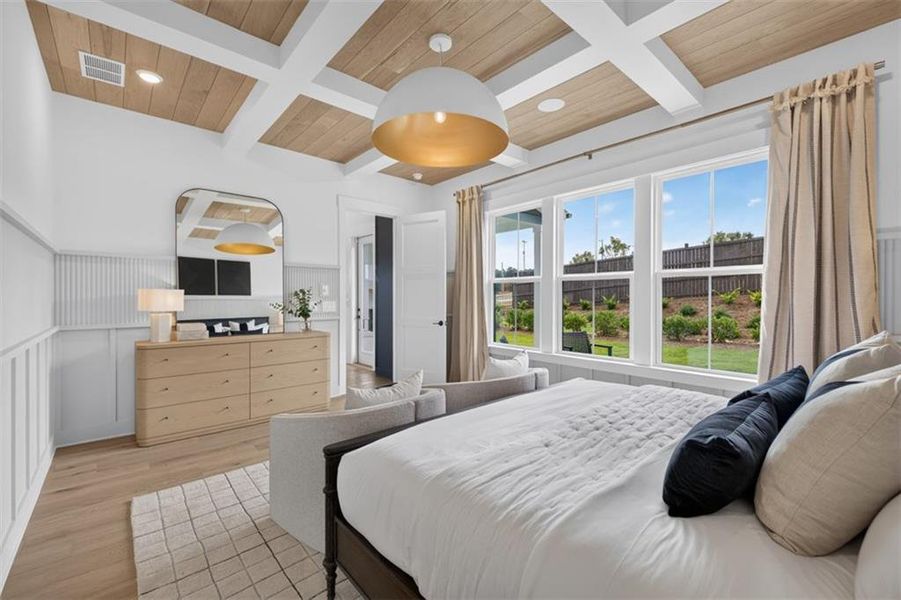 Furnished interior view inside a new home in Villages at Sharon Springs, Cumming (Image 12).