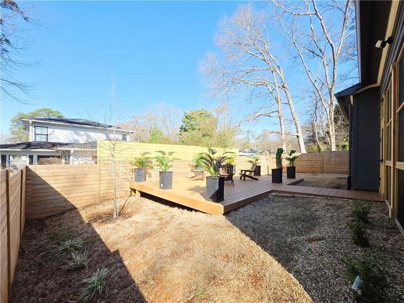 Exterior details and patio area of a home in , Atlanta (Image 34). Exterior details and patio area of a home in , Atlanta (Image 34).