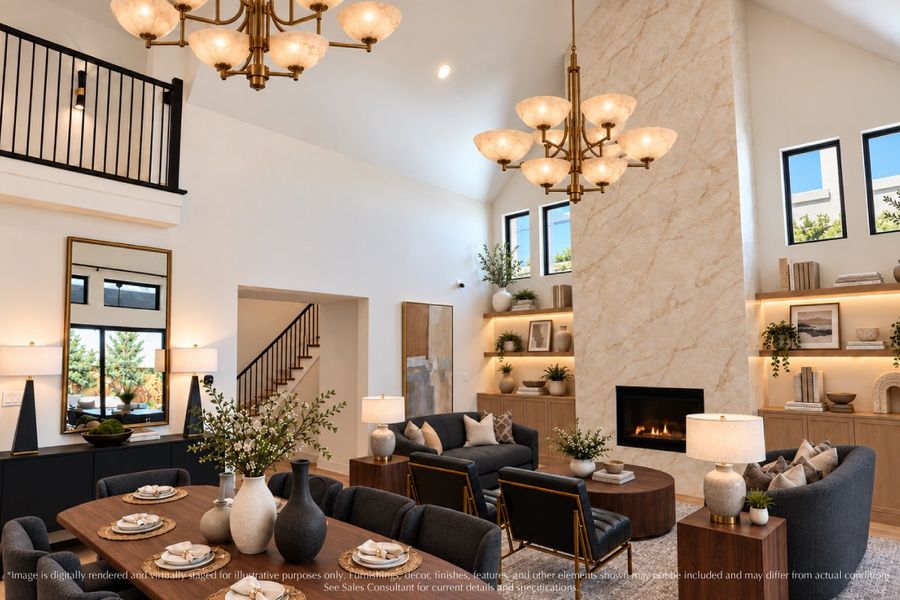 Representative furnished interior of a home built from the Carmel by Landon Homes in Fields - Brookside North, Frisco (Image 5).